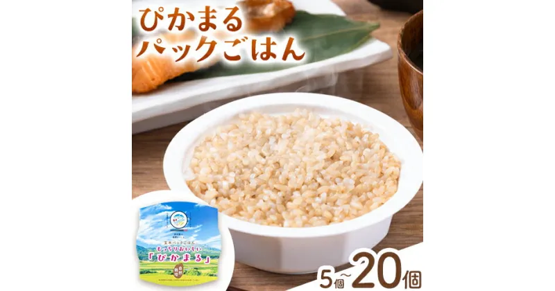 【ふるさと納税】ぴかまる パックご飯 選べる 5個 10個 20個 パックごはん 米 パックライス 南阿蘇村産 一般社団法人南阿蘇村農業みらい公社《30日以内に出荷予定(土日祝を除く)》熊本県 南阿蘇村 送料無料 お米 米 ご飯 玄米 パック