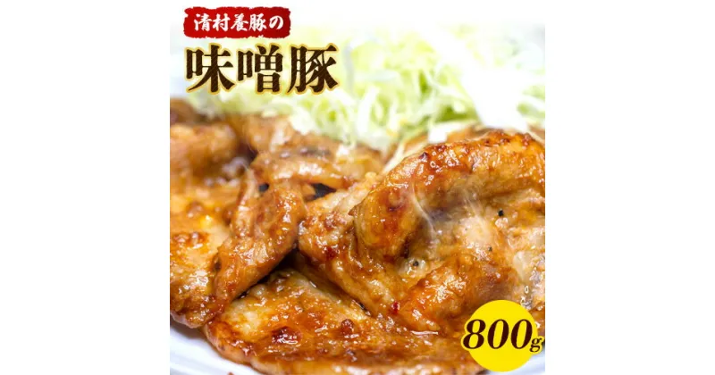 【ふるさと納税】味噌豚 800g 清村養豚《60日以内に出荷予定(土日祝除く)》 豚 肉 熊本県御船町 熊本 御船