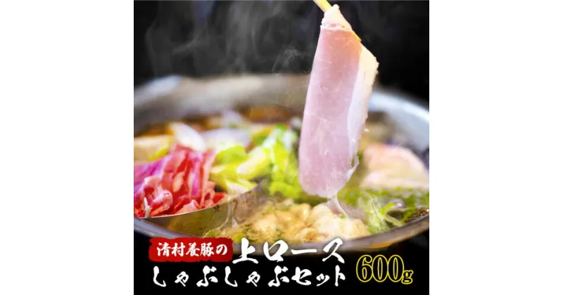 【ふるさと納税】上ロースしゃぶしゃぶ 600g 清村養豚《60日以内に出荷予定(土日祝除く)》 豚 ロース しゃぶしゃぶ 冷しゃぶ 野菜炒め 清豚 冷凍 小分け 熊本県御船町 熊本 御船