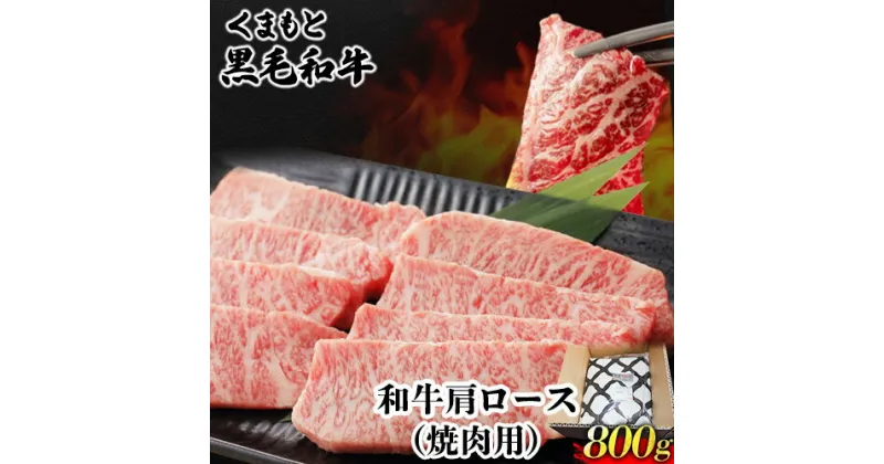 【ふるさと納税】くまもと黒毛和牛 肩ロース 焼肉用 800g 肉のみやべ 《90日以内に出荷予定(土日祝除く)》 焼肉 チンジャオロースー チャーハン