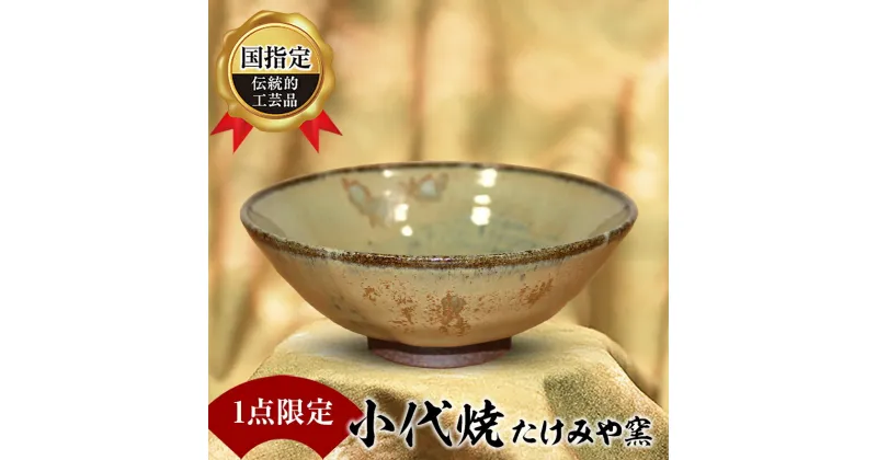 【ふるさと納税】＜1点限定＞国指定伝統的工芸品 小代焼 抹茶碗 たけみや窯 口径13cm×高さ6cm 工芸品 伝統 工芸 贈り物 ギフト FKK19-814