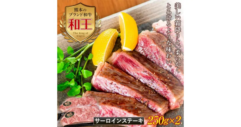 【ふるさと納税】熊本和王 サーロインスステーキ 計500g(250g×2) 黒毛和牛 和王 ブランド牛 サーロイン ステーキ 牛肉 牛 肉 ご当地 グルメ 食品 FKK19-529