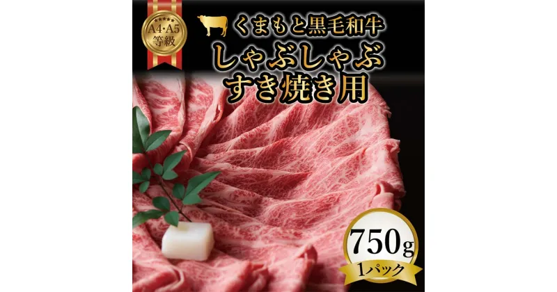 【ふるさと納税】 【訳あり】【A4～A5】くまもと黒毛和牛しゃぶしゃぶすき焼き 750g 牛肉 和牛 食品 肉じゃが カレー 炒め物 FKK19-938