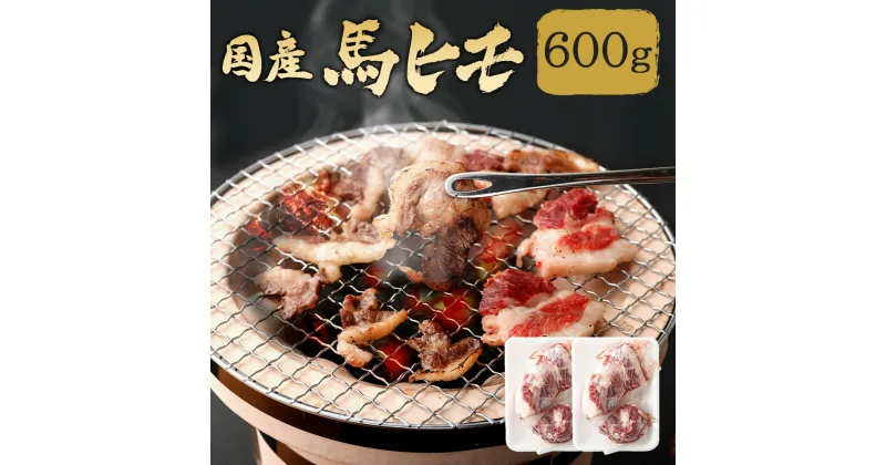 【ふるさと納税】国産馬ヒモ 焼肉用 600g (300g×2パック) 馬肉 お肉 馬ヒモ アバラ肉 焼き肉 煮込み 冷凍 熊本県産 国産 送料無料