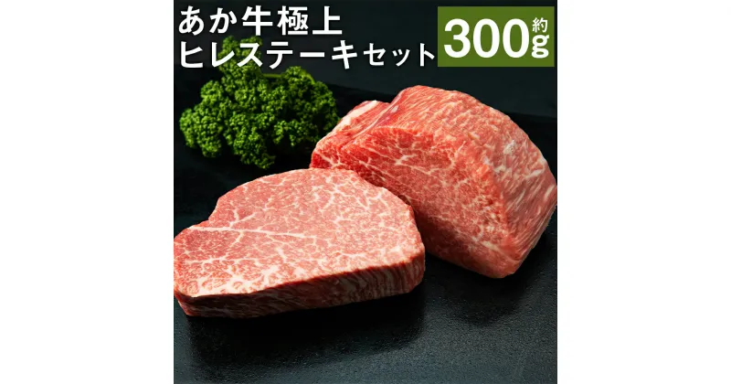 【ふるさと納税】あか牛極上ヒレステーキセット 約150g×2枚 合計約300g あか牛のたれ200ml付き ヒレ ステーキ あか牛 牛肉 冷凍 送料無料