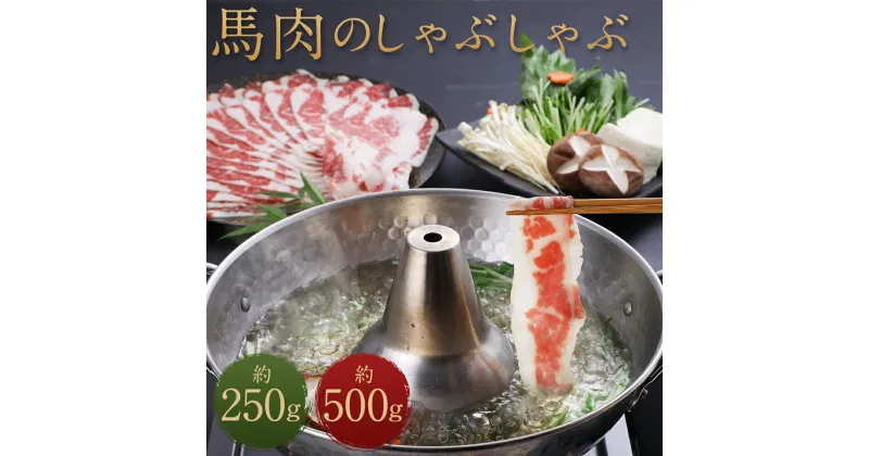 【ふるさと納税】熊本産 馬肉のしゃぶしゃぶ 約250g/約500g 選べる内容量 お肉 馬肉 しゃぶしゃぶ 馬しゃぶ 熊本県産 九州産 国産 冷凍 送料無料