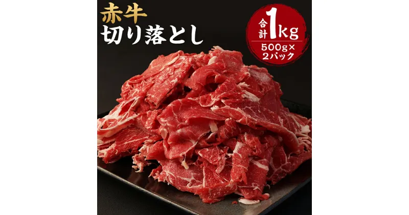 【ふるさと納税】赤牛 切り落とし 合計1kg 500g×2パック 牛肉 和牛 スライス済み 熊本県産 九州産 国産 冷凍 送料無料