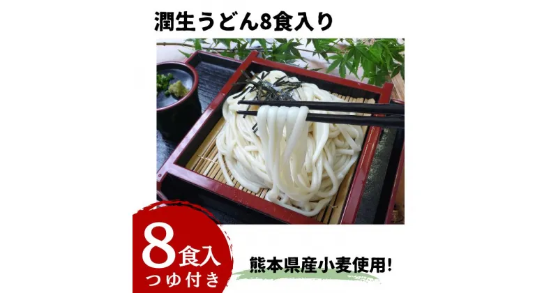 【ふるさと納税】潤生うどん8食入り