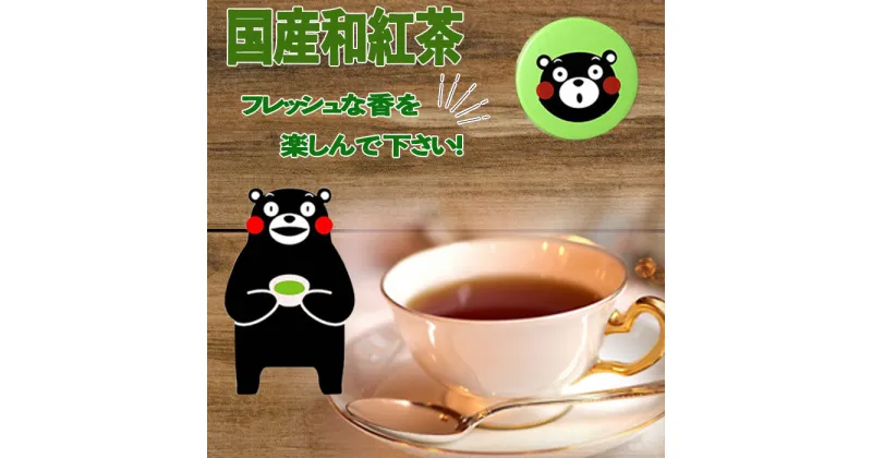 【ふるさと納税】緑缶　国産和紅茶ティーパック