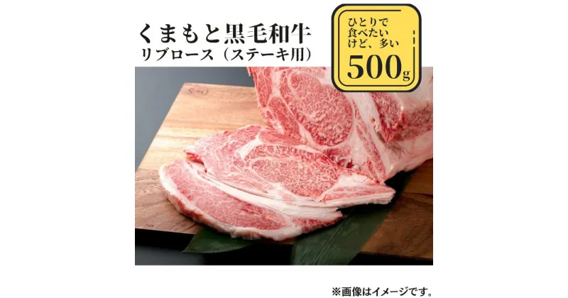 【ふるさと納税】熊本県産黒毛和牛　リブロース500g