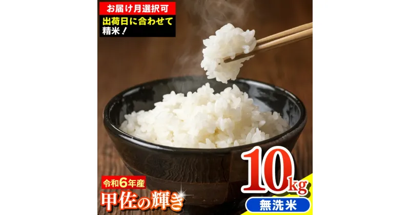 【ふるさと納税】令和6年産『甲佐の輝き』無洗米10kg（5kg×2袋）【配送月選択可！】／出荷日に合わせて精米／国産 ブレンド米 白米 訳あり 送料無料 マイスター 複数原料米 国内産 熊本産 熊本県産 【価格改定XC】