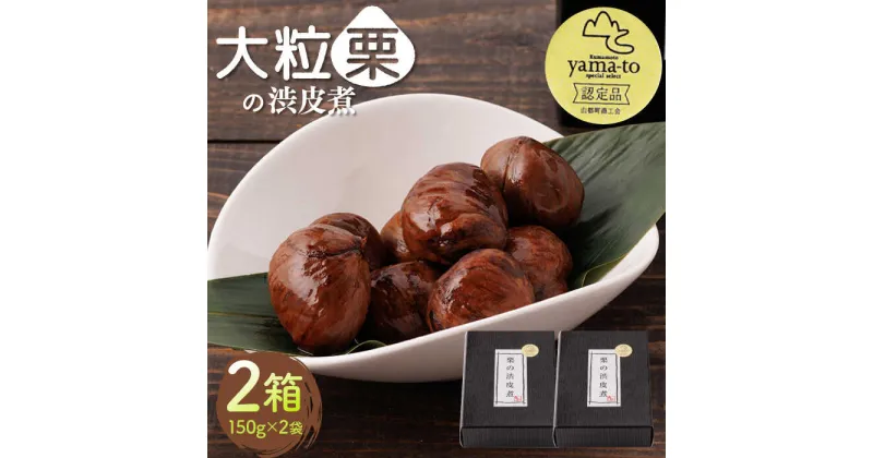 【ふるさと納税】【化粧箱入り】栗 渋皮煮 甘露煮 大粒 計600g 150g × 2袋 × 2箱 3Lサイズ 熊本県産 山都町産【食彩の里 ふしみ】[YAG002]