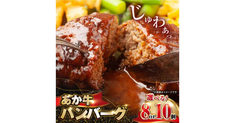 【ふるさと納税】【内容量が選べる】肥後の赤牛 ハンバーグ 150g×10個 計1.5kg 150g×8個 計7.0kg 熊本県産 牛肉100％ 赤牛 ジューシーハンバーグ あかうし はんばーぐ 温めるだけ 国産ハンバーグ 牛肉 熊本 定期便【やまのや】[YDF001]