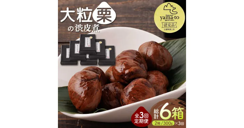 【ふるさと納税】【全3回定期便】栗 渋皮煮 甘露煮 大粒 計600g 150g × 2袋 × 2箱 3Lサイズ 熊本県産 山都町産【食彩の里 ふしみ】[YAG012]