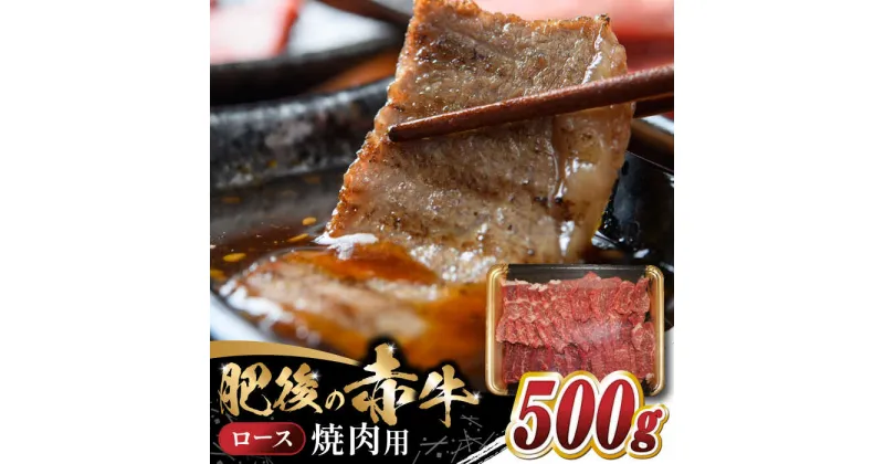 【ふるさと納税】【数量限定】 肥後の赤牛　ロース 焼肉用 500g 【やまのや】[YDF045]