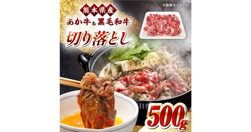 【ふるさと納税】熊本県産 くまもと黒毛和牛 あか牛 ミックス 切り落とし 500g 牛肉【熊本県畜産農業協同組合】[YAD013]