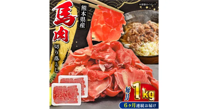 【ふるさと納税】【全6回定期便】馬小間切り落とし 1kg ( 500g × 2パック ) 馬刺 赤身 馬肉 熊本県 小間【五右衛門フーズ】[YBZ037]