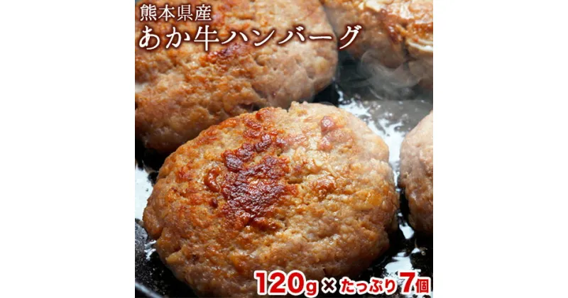 【ふるさと納税】熊本県産あか牛ハンバーグ 7個入《30日以内に出荷予定(土日祝除く)》