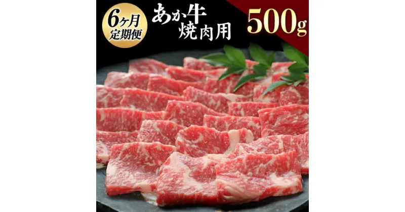 【ふるさと納税】【6ヶ月定期】肥後のあか牛 焼肉用 500g 赤牛 あかうし《お申込み月の翌月から出荷開始》熊本県 葦北郡 津奈木町 津奈木食品 定期便 6ヶ月