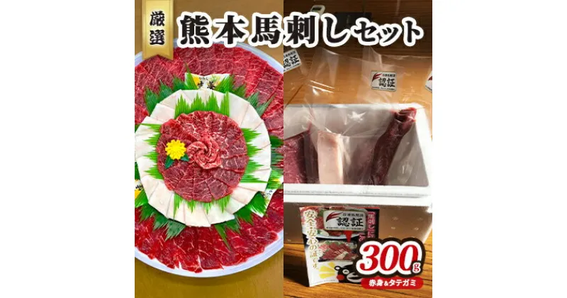 【ふるさと納税】馬刺し 熊本 赤身 たてがみ セット 馬刺赤身 200g コウネ タテガミ 100g 合計300g 熊本 名物 お肉のプロが厳選！ 馬刺 馬肉 肉 お肉 冷凍　 錦町