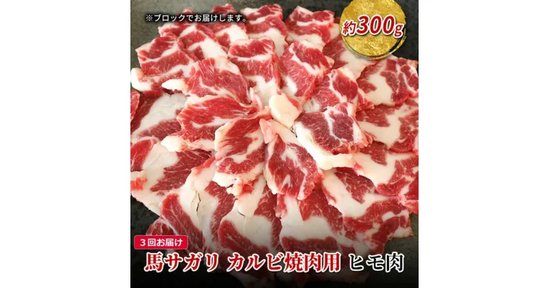 【ふるさと納税】定期便 3ヶ月 馬 サガリ 300g 馬肉 肉 熊本 3回 お楽しみ ※配送不可：離島　定期便