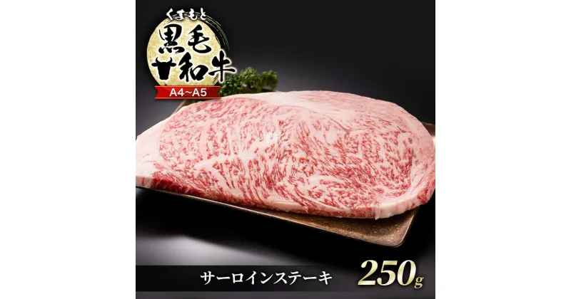 【ふるさと納税】牛肉 A4～A5 くまもと 黒毛和牛 サーロイン ステーキ 250g (250g×1枚) 肉 お肉 ※配送不可：離島