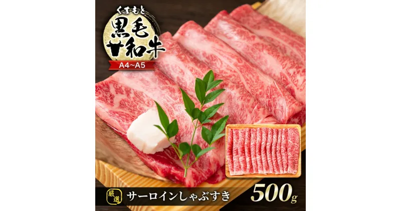 【ふるさと納税】牛肉 厳選部位 A4～A5 くまもと 黒毛和牛 サーロイン しゃぶしゃぶ すき焼き 500g 肉 お肉 ※配送不可：離島