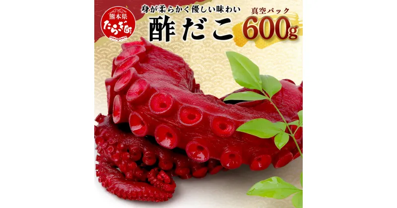 【ふるさと納税】酢だこ 約600g 真空パック すだこ たこ タコ 蛸 おつまみ 魚介 魚介類 海産物 加工食品 国産 冷凍 熊本県 多良木町 送料無料