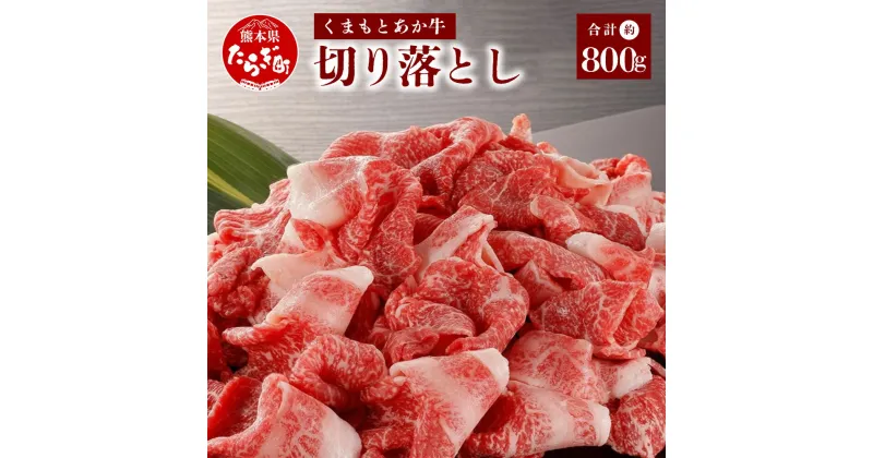 【ふるさと納税】【発送月が選べる】くまもとあか牛 切り落とし 約800g ＜ 約400g ×2パック ＞あか牛 和牛 赤身 牛肉 赤身肉 お肉 切り落し 柔らかい 肉 国産 冷凍 九州産 熊本県 多良木町 送料無料