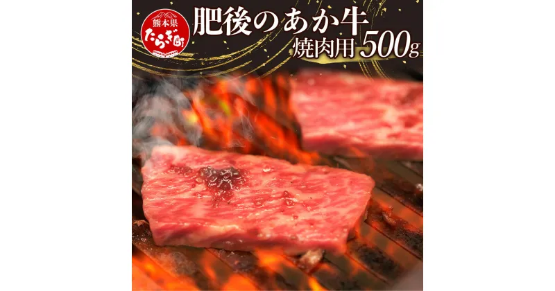 【ふるさと納税】熊本県産 和牛 肥後のあか牛 焼肉用 500g 牛肉 赤身 肉 お肉 あか牛 赤牛 焼き肉 スライス バーベキュー グルメ ギフト 贈り物 肥後 国産 九州 熊本県 多良木町 冷凍配送 送料無料