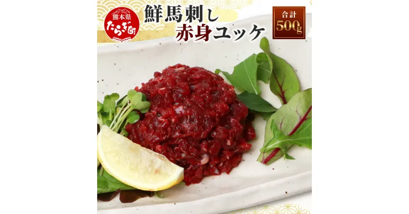 【ふるさと納税】鮮 馬刺し 赤身 ユッケ 10個セット 合計500g 約50g×10パック 小分け 世界的衛生基準 SQF認証 千興ファーム 千興 馬刺し 菅乃屋 熊本 馬 ユッケ たれ付き 真空パック 線切り 赤身 馬刺し 馬刺 肉 冷凍 送料無料