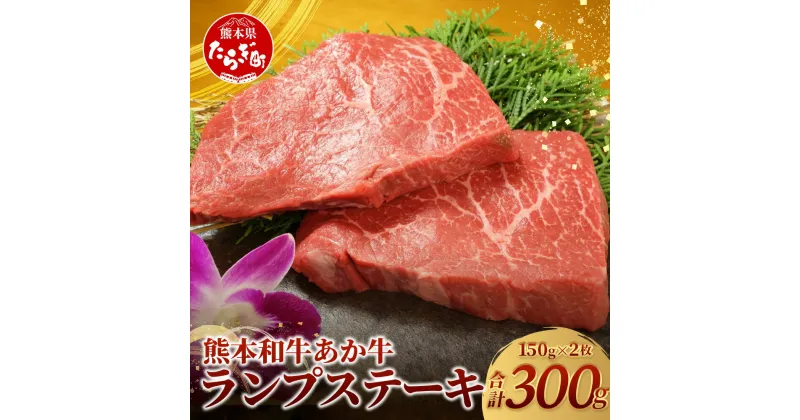 【ふるさと納税】熊本県産 あか牛 【 ランプステーキ 150g×2枚 計300g 】 冷凍 牛肉 ランプ 肉 ステーキ 熊本県産 褐毛和種 牛肉 肉 国産 九州産 熊本県産 冷凍 キメ細かい 上品 濃厚 希少 送料無料 赤身 お肉 046-0242