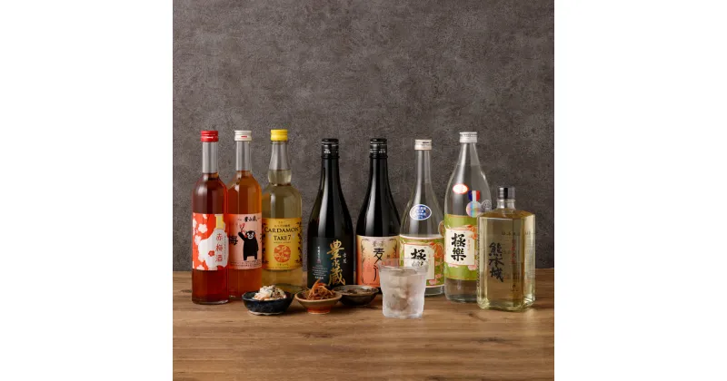 【ふるさと納税】湯前の焼酎 リキュール 飲みくらべ 8本セット 球磨焼酎 極楽 熊本城 豊永蔵 梅酒 カルダモン スパイス焼酎 麦汁 米焼酎 麦焼酎 焼酎 ボトル 飲み比べ セット 詰め合わせ お酒 酒蔵 酒造 地酒 熊本 熊本県 湯前町 送料無料