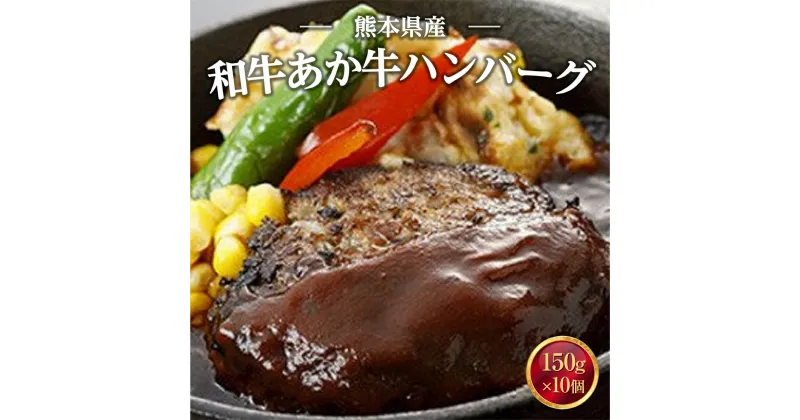 【ふるさと納税】 熊本県産 和牛 あか牛ハンバーグ 150g×10 送料無料 ギフト 贈り物 牛肉 惣菜 お弁当 おかず