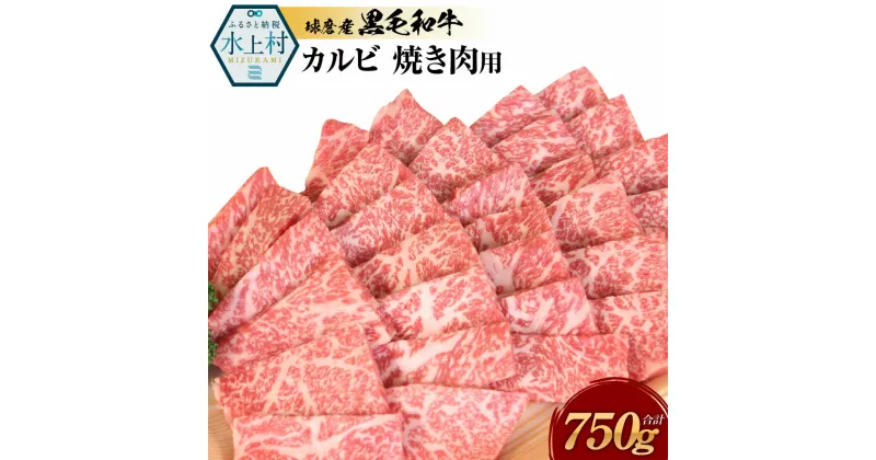 【ふるさと納税】球磨産黒毛和牛 カルビ焼き肉用 合計750g 3種類 カルビ( 前バラ かいの身 友バラ肉 ) 食べ比べ 食べくらべ 黒毛和牛 和牛 お肉 牛肉 焼肉用 焼肉 焼き肉 バーベキュー BBQ 国産 熊本県産 冷凍 送料無料