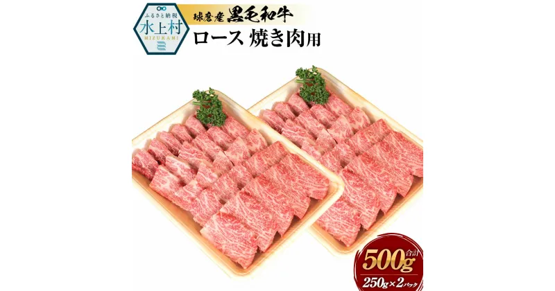 【ふるさと納税】球磨産黒毛和牛 ロース焼き肉用 合計500g (250g×2パック) 黒毛和牛 和牛 ロース お肉 牛肉 スライス 焼肉用 焼肉 焼き肉 バーベキュー BBQ 国産 熊本県産 冷凍 送料無料