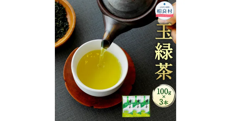 【ふるさと納税】玉緑茶 100g×3本 合計300g 熊本県相良村産 緑茶 日本茶 お茶 茶葉 生田製茶 九州産 国産 送料無料