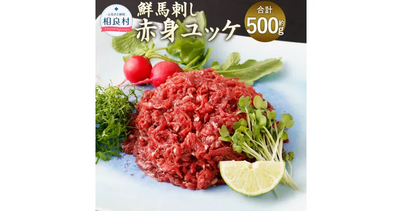 【ふるさと納税】鮮馬刺し 赤身ユッケ 10個セット 10食分 約50g×10パック 合計約500g ユッケのたれ 15g×10袋 馬肉 馬刺し 刺身 馬 肉 赤身 ユッケ タレ 冷凍 送料無料