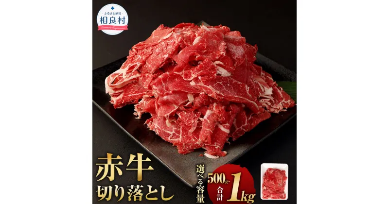 【ふるさと納税】＜選べる 容量＞赤牛切り落とし 500g または 1kg 1パック500g 熊本県産 赤牛 切り落し 切落し 九州産 国産 牛肉 肉 冷凍 送料無料