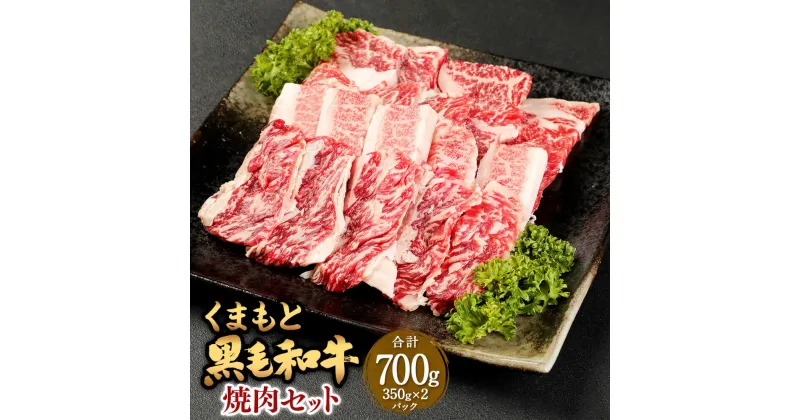 【ふるさと納税】くまもと黒毛和牛焼肉セット 計約700g カルビ・ロース:約350g×各1パック 九州産 熊本県産 黒毛和牛 カルビ ロース 牛肉 お肉 焼肉 BBQ お取り寄せ 国産 国産牛 冷凍 送料無料