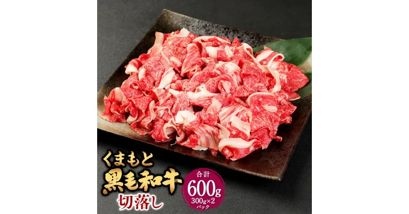 【ふるさと納税】くまもと黒毛和牛切落し 計約600g(約300g×2パック) 九州産 熊本県産 黒毛和牛 切落し 牛肉 お肉 モモ・カタ・バラ お取り寄せ 国産 国産牛 冷凍 送料無料