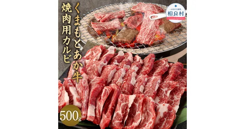 【ふるさと納税】あか牛 焼肉用 カルビ 500g くまもとあか牛 熊本県産 ブランド牛 九州産 国産 牛肉 お肉 肉 BBQ バーベキュー 冷凍 送料無料