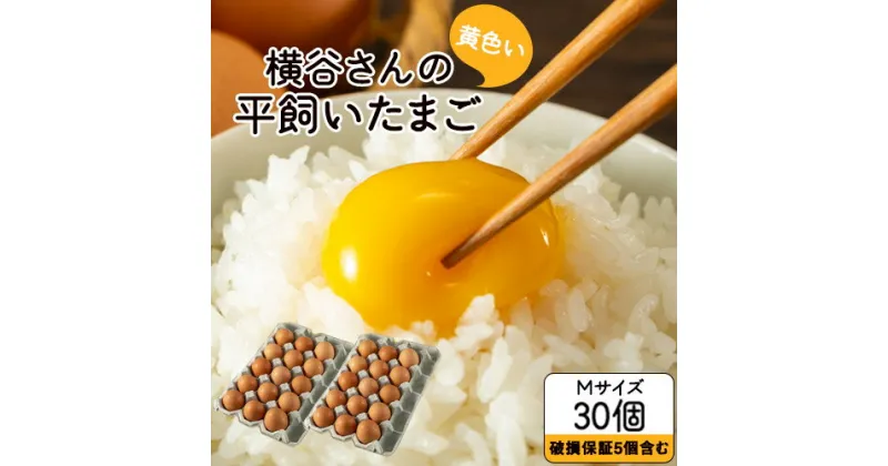 【ふるさと納税】横谷さんの平飼いたまご Mサイズ30個入り 破損保証5個含む 山江村ヤマメ生産組合《30日以内に出荷予定(土日祝除く)》