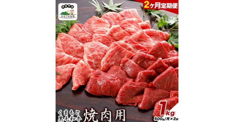 【ふるさと納税】【2ヶ月定期便】くまもと黒毛和牛 焼肉用 500g　1kg《お申込み月の翌月から出荷開始》 ひろこの台所