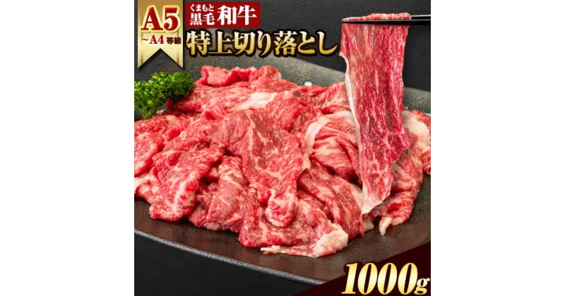 【ふるさと納税】くまもと黒毛和牛 特上 ウデ・モモ 赤身切り落とし 1000g (500g×2) 1kg 牛肉 冷凍 《60日以内に出荷予定(土日祝除く)》冷凍庫 個別 取分け 小分け 個包装 モモ スライス 肉 お肉 しゃぶしゃぶ すき焼きA5 A4　選べる 内容量