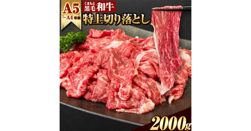 【ふるさと納税】くまもと黒毛和牛 特上切り落とし 2000g (500g×4) 2kg ウデ・モモ 赤身 牛肉 冷凍 《60日以内に出荷予定(土日祝除く)》冷凍庫 個別 取分け 小分け 個包装 モモ スライス 肉 お肉 しゃぶしゃぶ すき焼きA5 A4　選べる 内容量