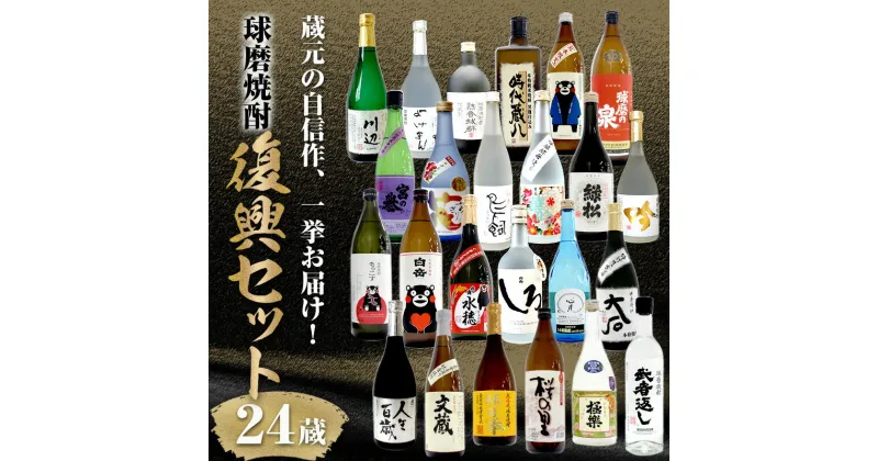 【ふるさと納税】球磨焼酎 全24蔵復興セット FKP9-590