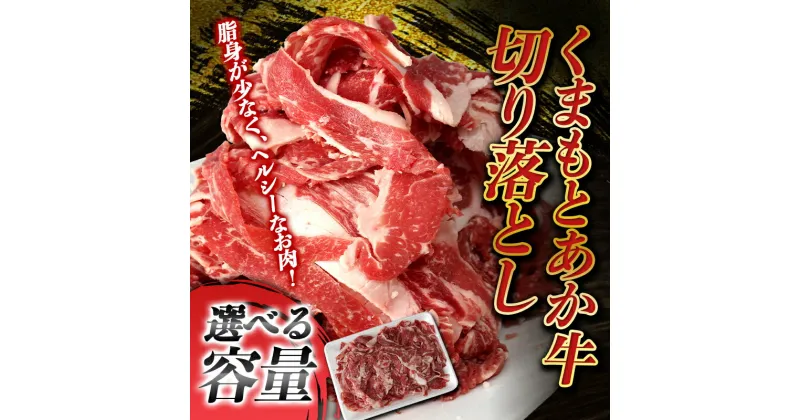 【ふるさと納税】≪容量が選べる≫ 牛肉 切り落とし くまもと あか牛 赤牛 小分け 和牛 お肉 牛肉 切落し 冷凍 送料無料 1kg 500g 九州産 熊本県 球磨村 FKP9-591var