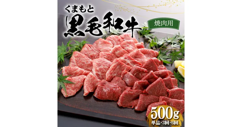 【ふるさと納税】＜選べるお届け回数＞くまもと黒毛和牛 焼肉用 500g 1回 3回 6回 赤身 牛肉 お祝い お取り寄せ ステーキ 国産 九州 熊本県 球磨村 FKP9-552var