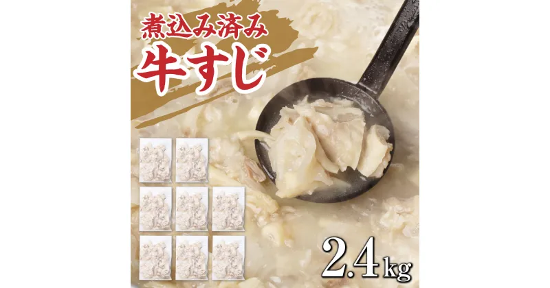 【ふるさと納税】牛すじ(ボイル済み) 2.4kg(300g×8p) 牛筋 牛すじ 牛すじ煮込み 下ゆで処理済 牛肉 肉 おでん うどん 煮込み 冷凍 送料無料【入金確認後2ヶ月前後】